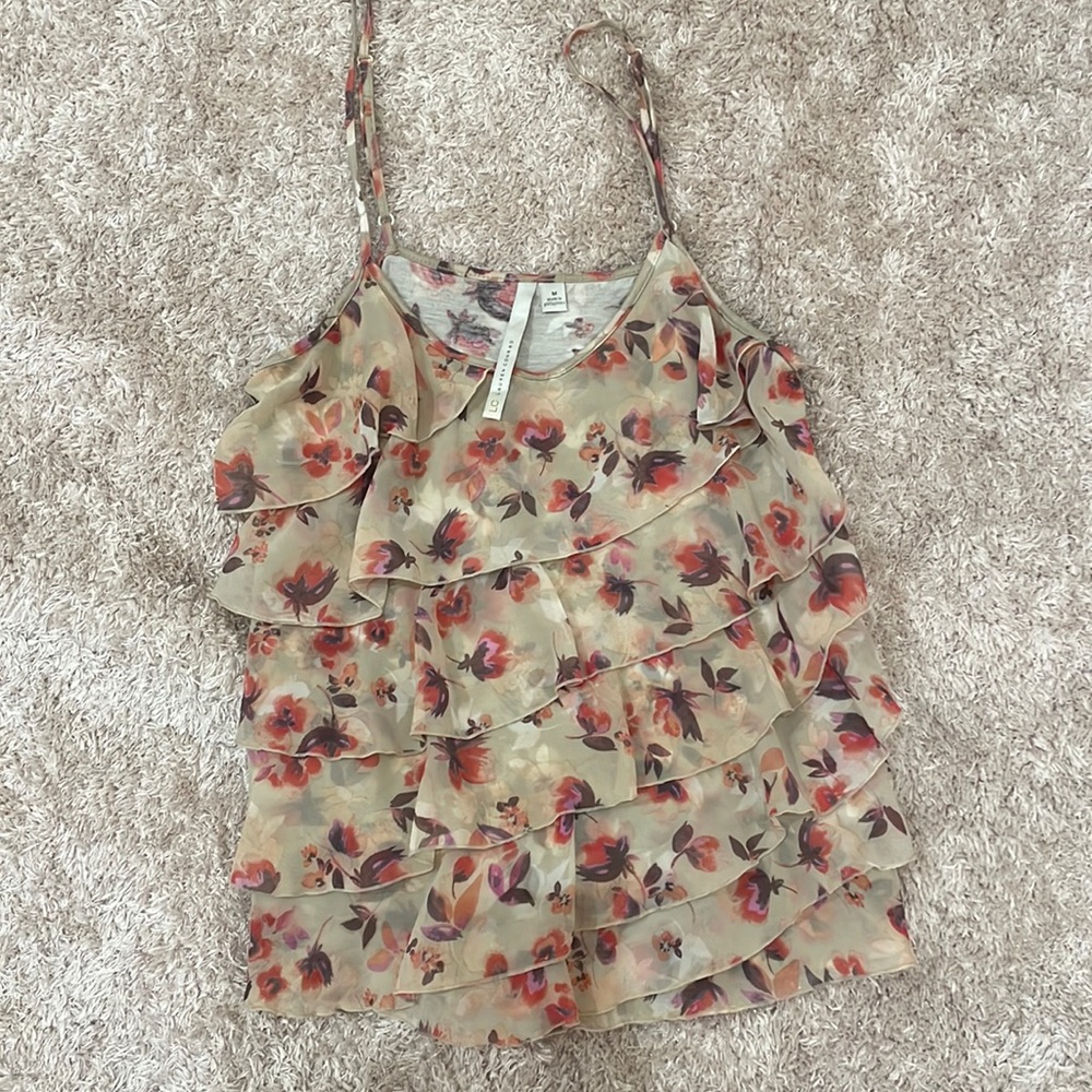Lauren Conrad Floral Tank Top